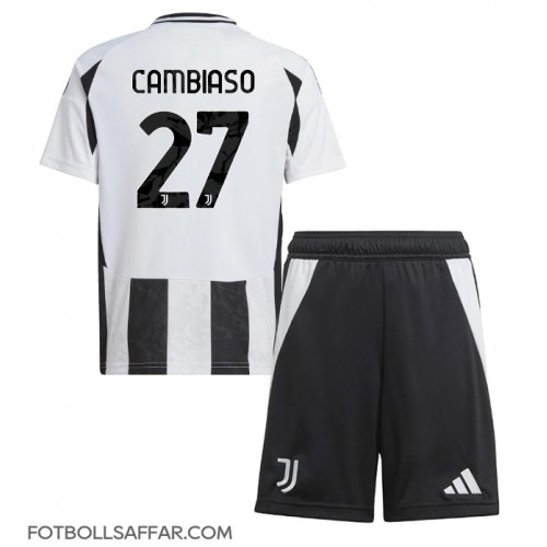 Juventus Andrea Cambiaso #27 Hemmadräkt Barn 2024-25 Kortärmad (+ Korta byxor)